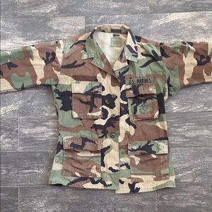 Vintage, Real Camouflage Military Jacket